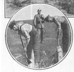 British POWs Remove Bark from Logs