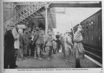 French and British POWs at Peronne Await Transportation to Germany