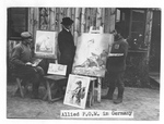 YMCA Secretary and Two Russian Artists in a German Prison Camp
