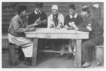 Indian POWs Play Cards at Muenster