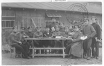 A YMCA Secretary and Russian Officers at Reichenberg