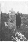YMCA Secretary Hertig in the Cemetery at Spratzern