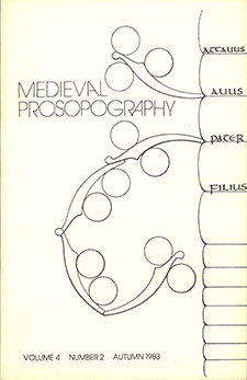 Cover of Medieval Prosopography 4.2 (1983)