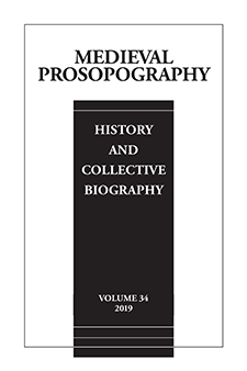 Cover of Medieval Prosopography 34 (2019)