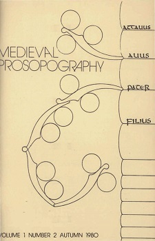 Cover of Medieval Prosopography 1.2 (1980)