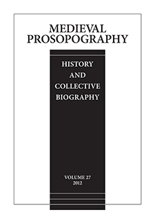 Cover of Medieval Prosopography 27 (2012)