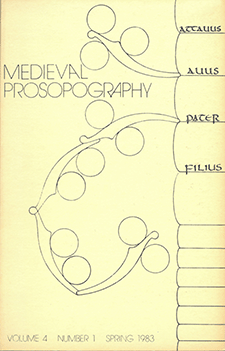 Cover of Medieval Prosopography 4.1 (1983)