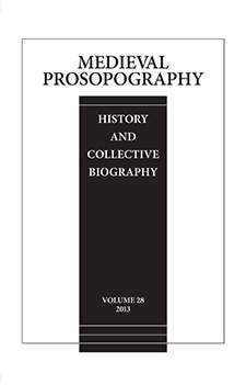 Cover of Medieval Prosopography 28 (2013)