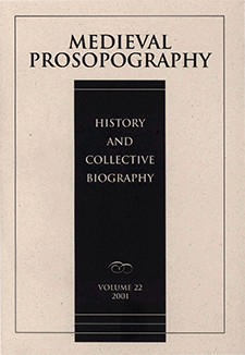 Cover of Medieval Prosopography 22 (2001)