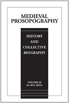 Cover of Medieval Prosopography 29 (2014)