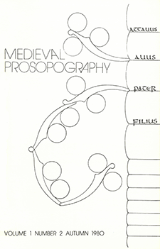 Cover of Medieval Prosopography 1.2 (1980)