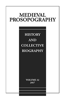 Cover of Medieval Prosopography 32 (2017)