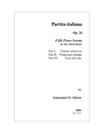 Partita Italiana: Fifth Piano Sonata in One Movement