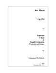 Ave Maria for Soprano Choir & Small Orchestra (Woodwind and Strings)