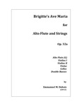 Brigitte's Ave Maria for Alto Flute and Strings by Emmanuel M. Dubois