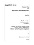 Concerto for Clarinet and Orchestra (Clarinet Part) by Emmanuel M. Dubois
