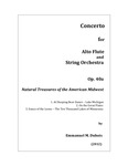 National Treasures of the American Midwest: Concerto for Alto Flute and String Orchestra (Full Score) by Emmanuel M. Dubois