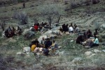 Communal breakfast prior to spring cleaning of irrigation canals in Boir Ahmad by Reinhold Loeffler