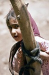 Portrait of a girl in rural Boir Ahmad by Reinhold Loeffler