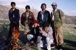 Portrait of young men at Nouruz celebrations, in 2000 by Reinhold Loeffler