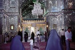 Interior of Hussein Kuchik shrine in Shiraz, Iran by Reinhold Loeffler