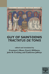 Guy of Saint-Denis, Tractatus de tonis by Constant J. Mews, Carol J. Williams, John N. Crossley, and Catherine Jeffreys