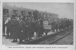 First World War POW Images: "American POWs Disembark Train in Switzerland"