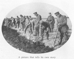 Russian POWs Turn over a Field for Spring Planting