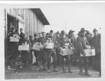 American POWs with Red Cross Parcels at Rastatt by Anonymous